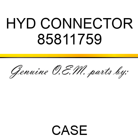 HYD CONNECTOR 85811759