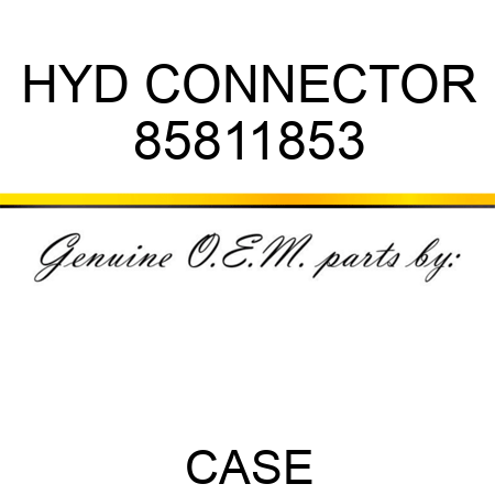 HYD CONNECTOR 85811853