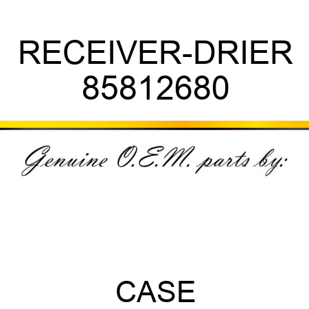 RECEIVER-DRIER 85812680