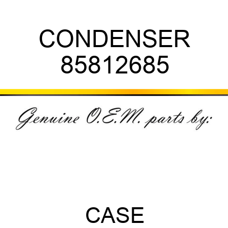 CONDENSER 85812685