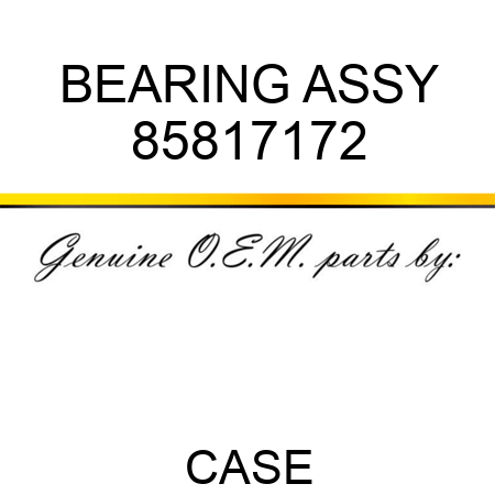 BEARING ASSY 85817172