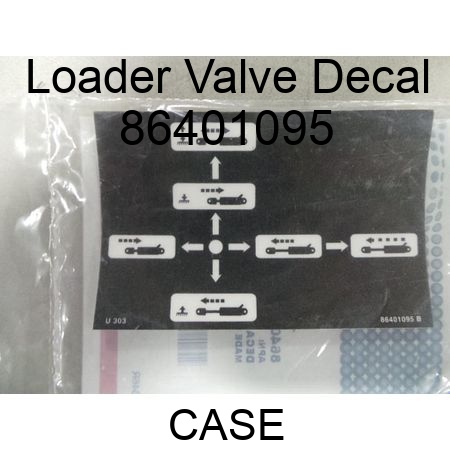 Loader Valve Decal 86401095