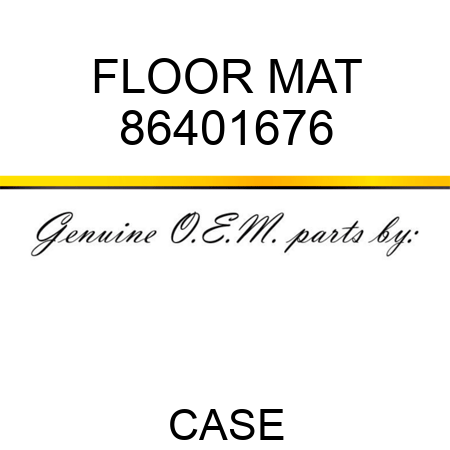 FLOOR MAT 86401676
