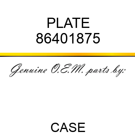 PLATE 86401875