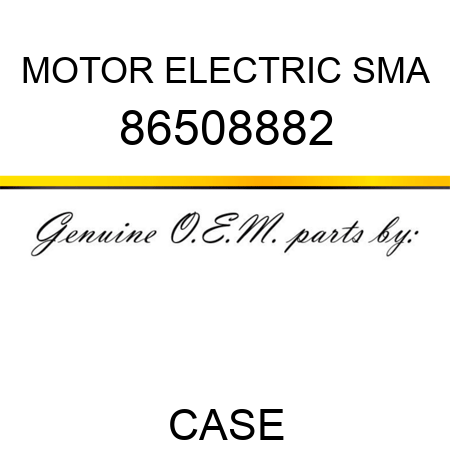 MOTOR, ELECTRIC, SMA 86508882