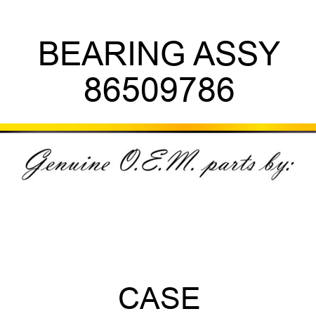 BEARING ASSY 86509786
