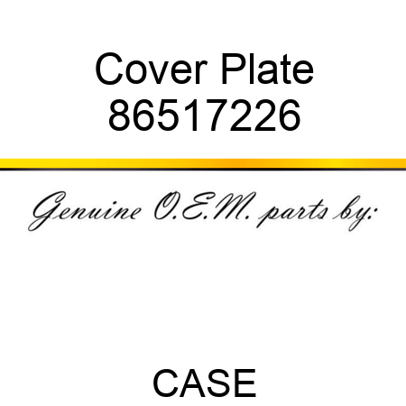 Cover Plate 86517226