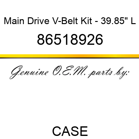 Main Drive V-Belt Kit - 39.85" L 86518926