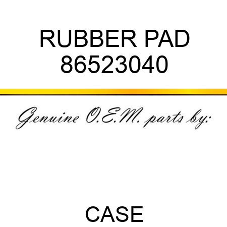 RUBBER PAD 86523040