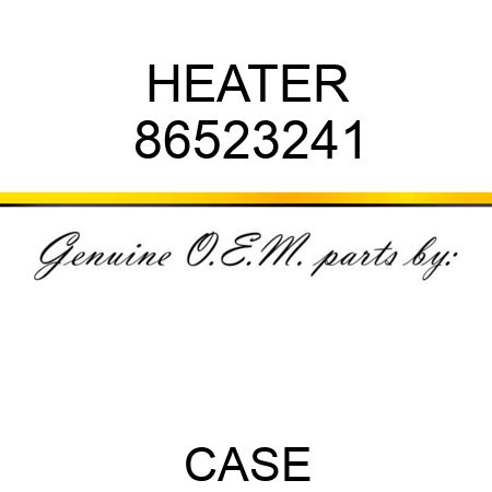 HEATER 86523241
