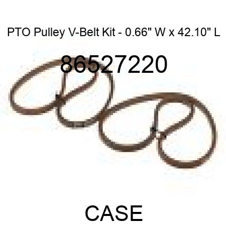 PTO Pulley V-Belt Kit - 0.66" W x 42.10" L 86527220