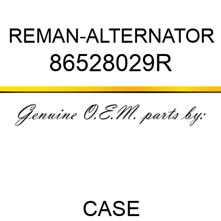 REMAN-ALTERNATOR 86528029R