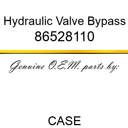 Hydraulic Valve Bypass 86528110