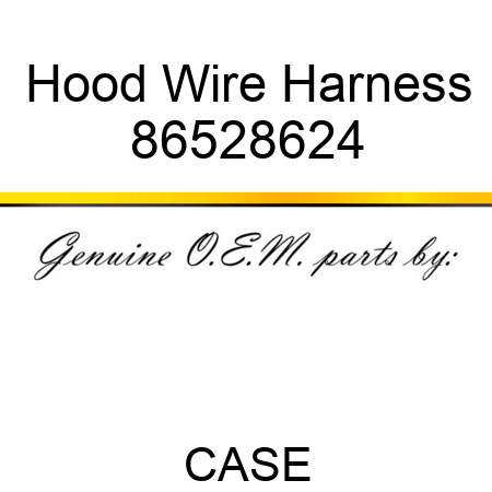 Hood Wire Harness 86528624