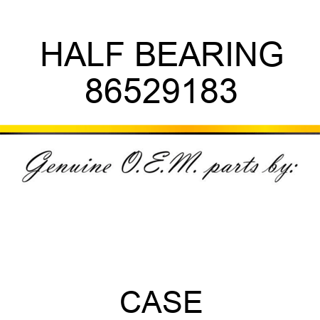 HALF BEARING 86529183
