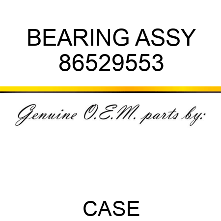 BEARING ASSY 86529553