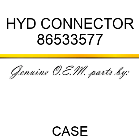 HYD CONNECTOR 86533577