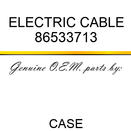 ELECTRIC CABLE 86533713