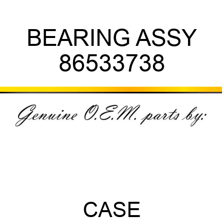 BEARING ASSY 86533738