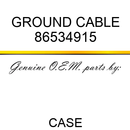 GROUND CABLE 86534915