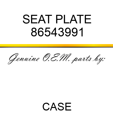 SEAT PLATE 86543991