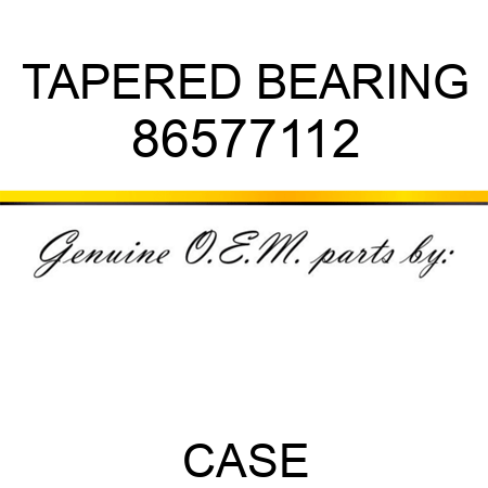 TAPERED BEARING 86577112