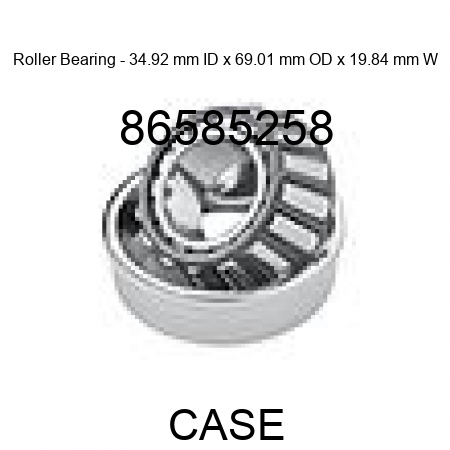 Roller Bearing - 34.92 mm ID x 69.01 mm OD x 19.84 mm W 86585258
