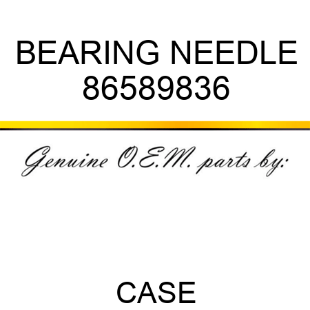 BEARING, NEEDLE 86589836