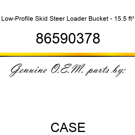 Low-Profile Skid Steer Loader Bucket - 15.5 ft³ 86590378