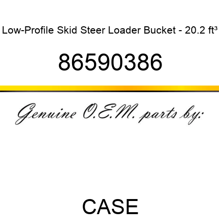 Low-Profile Skid Steer Loader Bucket - 20.2 ft³ 86590386