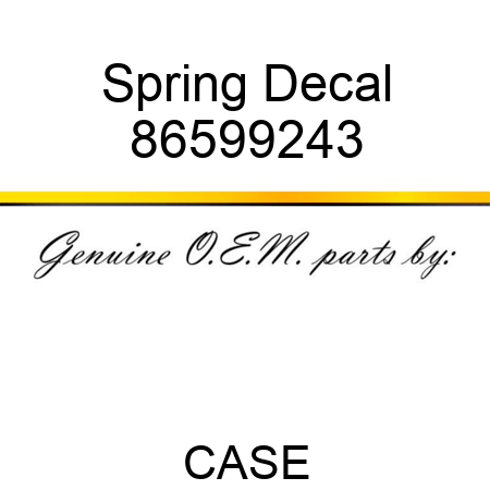 Spring Decal 86599243