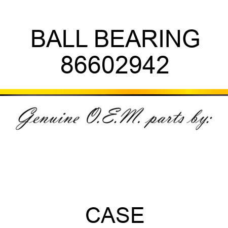 BALL BEARING 86602942