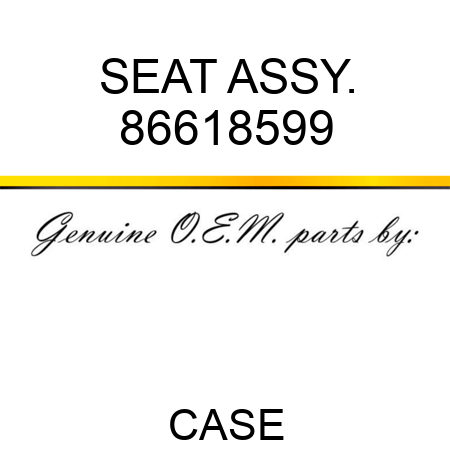 SEAT ASSY. 86618599