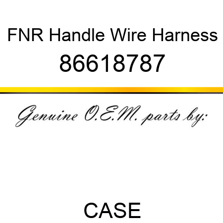 FNR Handle Wire Harness 86618787