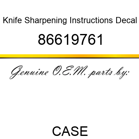 Knife Sharpening Instructions Decal 86619761