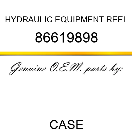 HYDRAULIC EQUIPMENT REEL 86619898