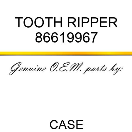 TOOTH, RIPPER 86619967