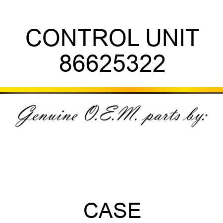 CONTROL UNIT 86625322
