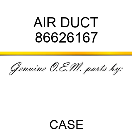 AIR DUCT 86626167