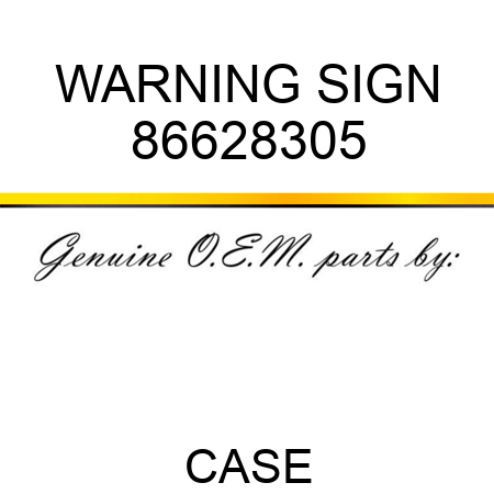 WARNING SIGN 86628305