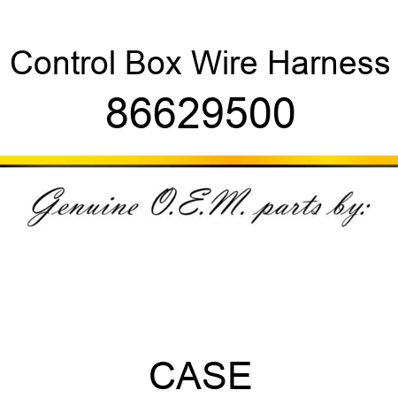 Control Box Wire Harness 86629500