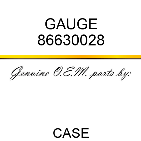 GAUGE 86630028