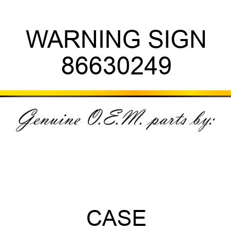 WARNING SIGN 86630249