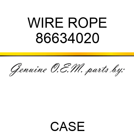 WIRE ROPE 86634020