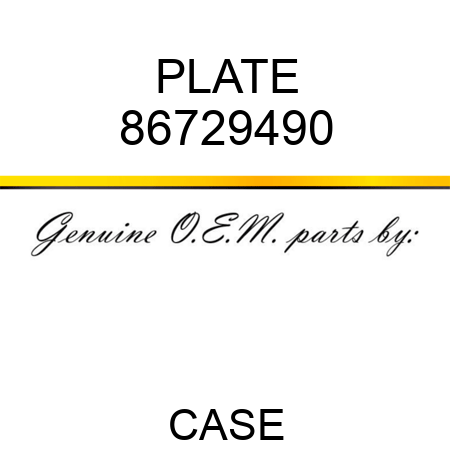 PLATE 86729490