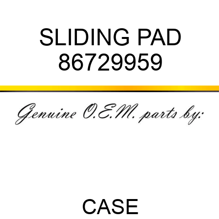 SLIDING PAD 86729959