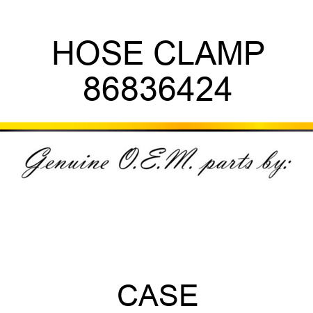 HOSE CLAMP 86836424