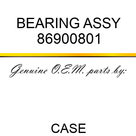 BEARING ASSY 86900801