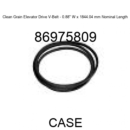 Clean Grain Elevator Drive V-Belt - 0.88" W x 1844.04 mm Nominal Length 86975809