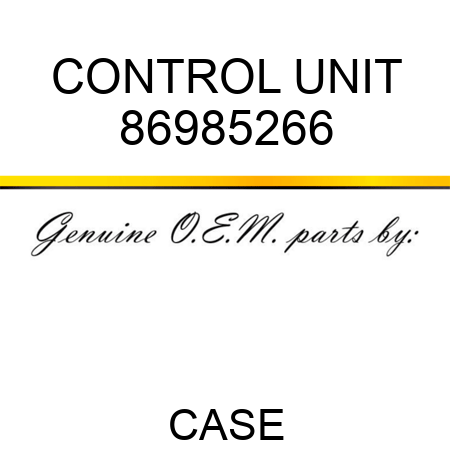 CONTROL UNIT 86985266